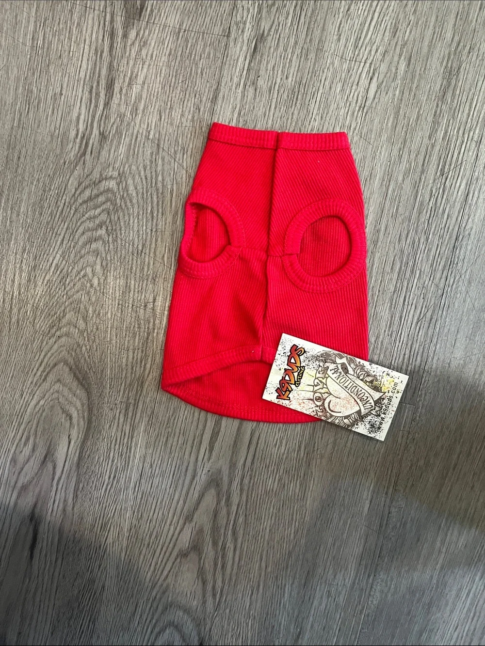 Kids Red 'Rock Star' Ribbed Bottoms